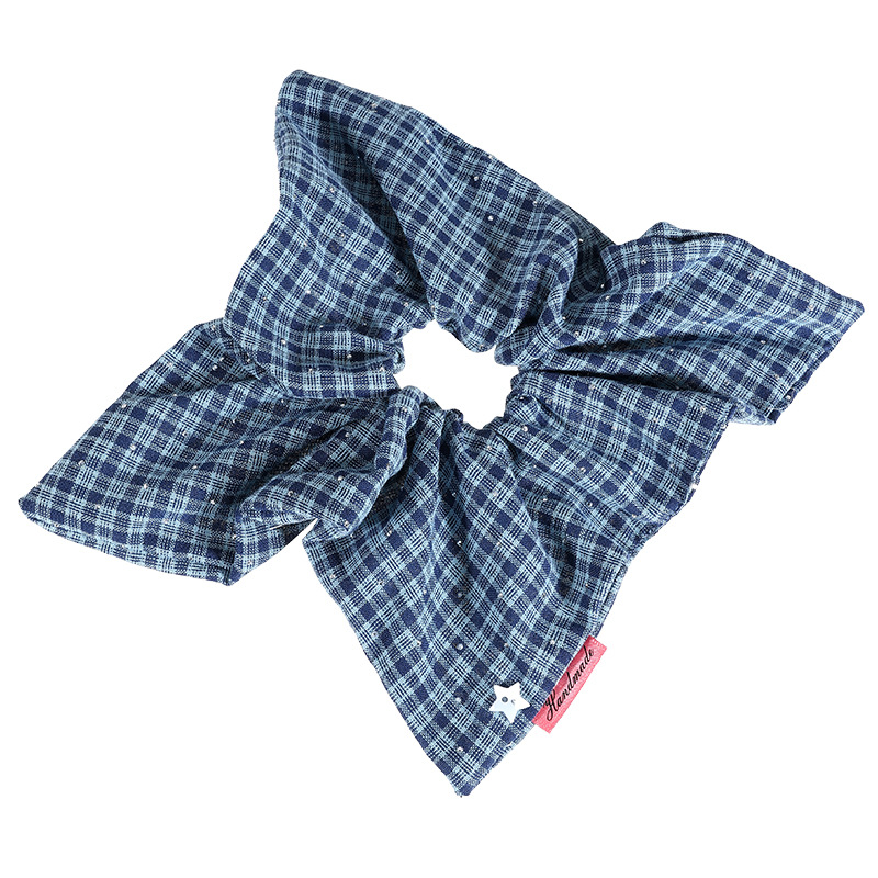 Cuerdas de cabello de arco de punto ondulado toallas de cabello cuadrada de mujer anillo de cabello de intestino grueso coreano de alta calidad acento de cabello correa de verano