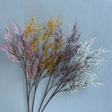 仿真花情人草单枝泡沫秋色家居客厅婚庆摄影道具装饰假花雾凇跨境