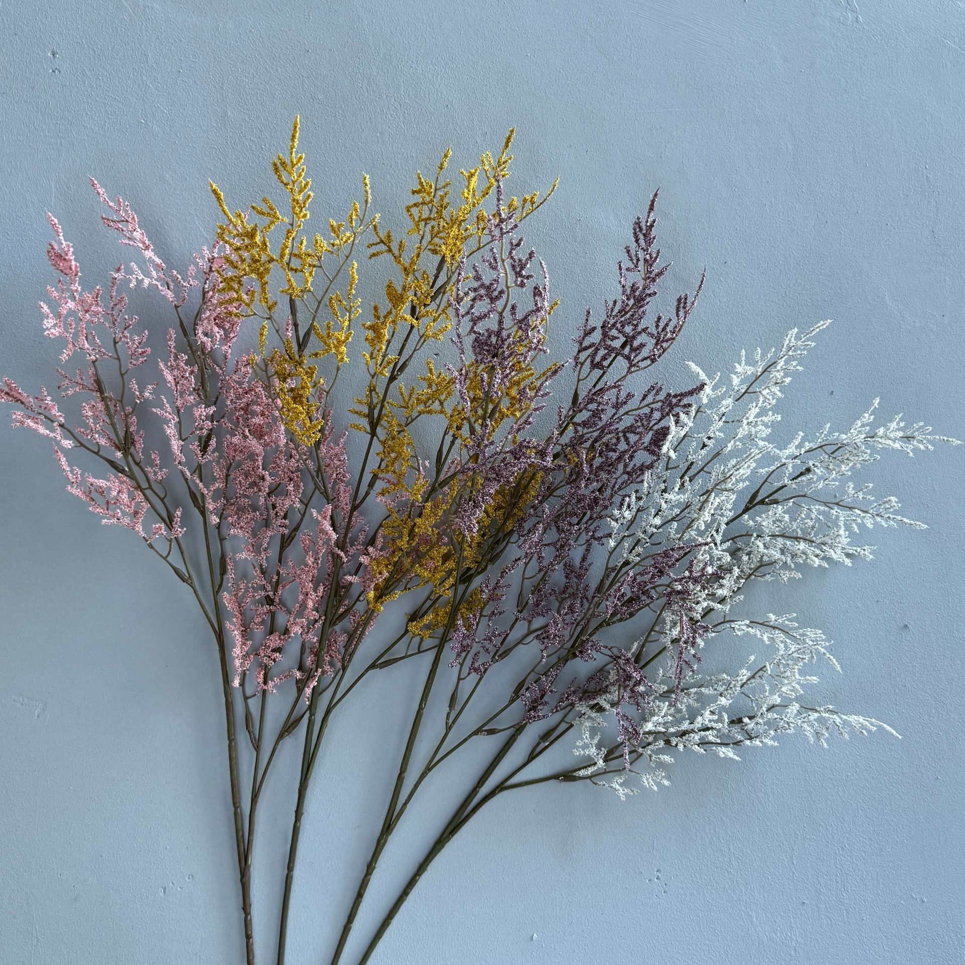 仿真花情人草单枝泡沫秋色家居客厅婚庆摄影道具装饰假花雾凇跨境