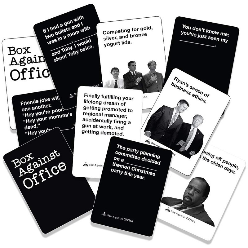 thumbnail image 5 of Juego de mesa completo en inglés Box Against Office, suministro de juegos casuales para fiestas, 5 of 5