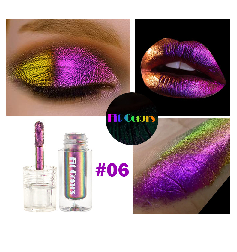 Fit Colors Optical Chameleon Eyeshadow Liquid, Light-changing high-gloss film-forming Eyeshadow Liquid Lip Gloss undefined