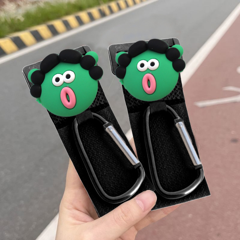 Cerradura de gancho de coche eléctrico frontal universal sin perforaciones lindo divertido de dibujos animados multifunción bicicleta bolso pesado