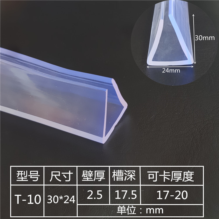 U型透明橡胶包边密封条玻璃机械设备封边边缘防护橡胶条U形密封条