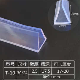 U型透明橡胶包边密封条玻璃机械设备封边边缘防护橡胶条U形密封条