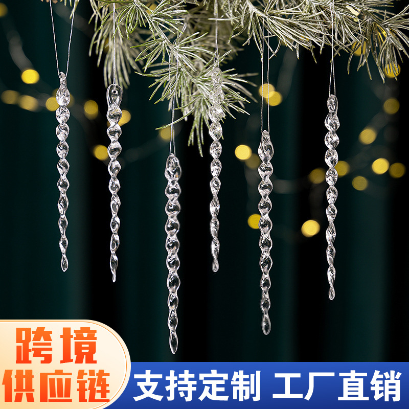 Christmas creative transparent acrylic pendant