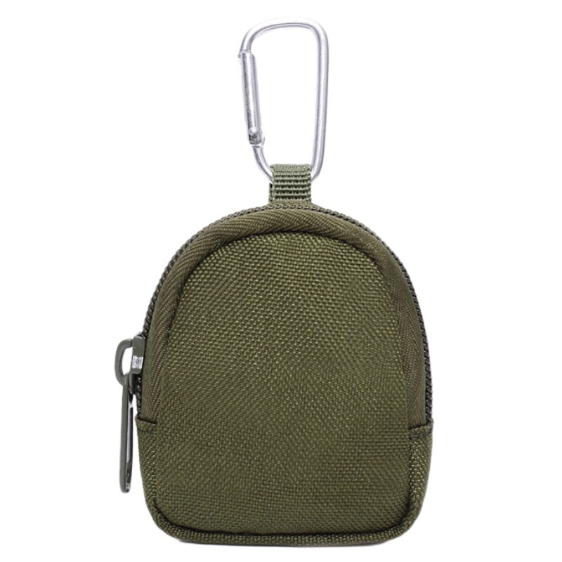 Monedero a juego diario de Amazon Cartera pequeña de almacenamiento de poliéster resistente al desgaste Disco en U Monedero para auriculares Mini bolsa