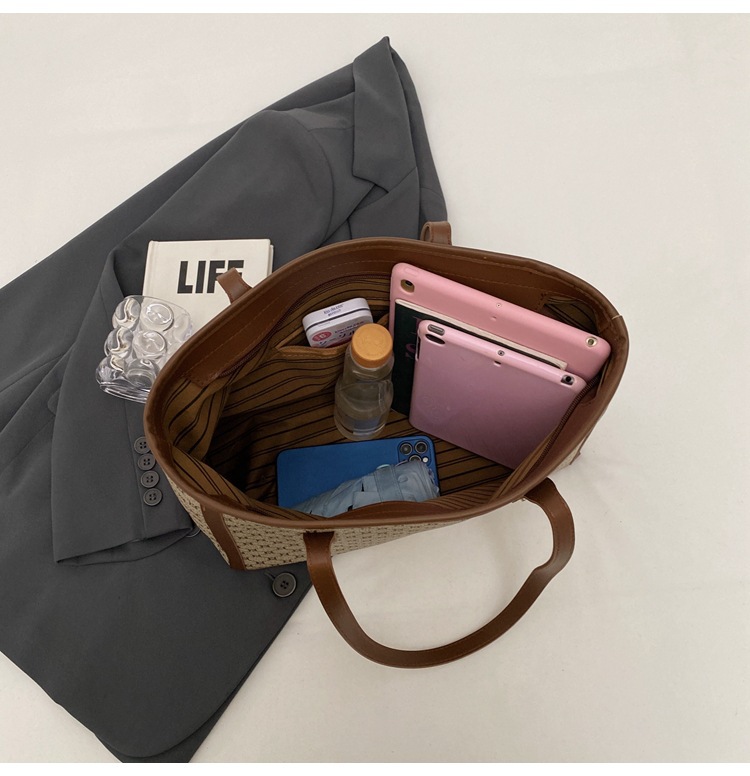 High-end, stylish, versatile, hand-carry bag for women, 2025 new trendy and popular single-shoulder bag with large capacity tote bag undefined