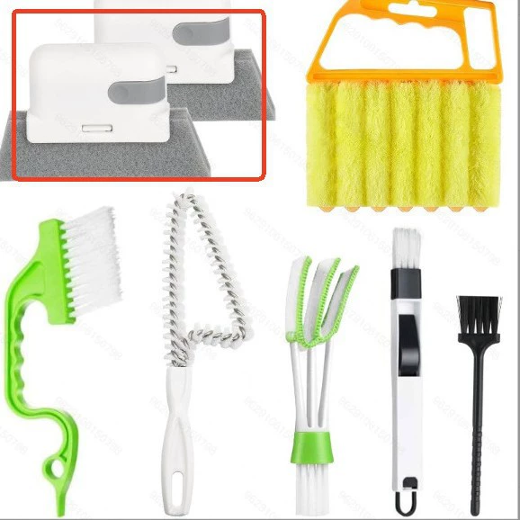 Трансграничные 8 комплектов ручных автомобильных окон, дорожки, щетки для очистки, подоконники, жалюзи, зазоры, бытовые чистящие щетки