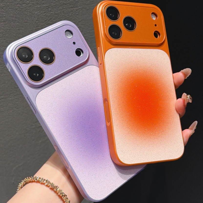 Suitable for Apple Mobile Phone Cases, 17Promax Instantly Transforms into a Large Window with Glitter Powder, Iphone16 Anti-Fall 15 Protective Case