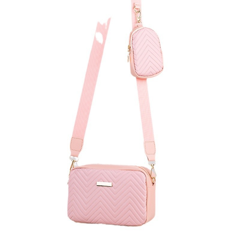Tendencia transfronteriza nueva moda sólida estampada sequinilla hombro de una sola bolsa de tamaño de tramo inclinado bolsas de damas al por mayor