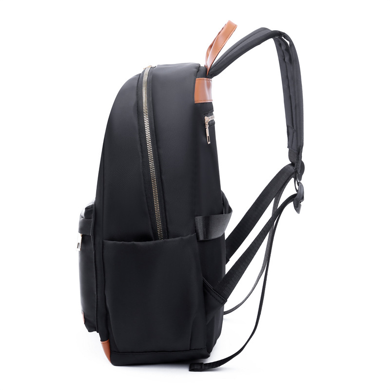 Comercio exterior al por mayor 2024 nuevas señoras casuales mochila de tela Oxford moda color de contraste mochila de computadora de negocios bag