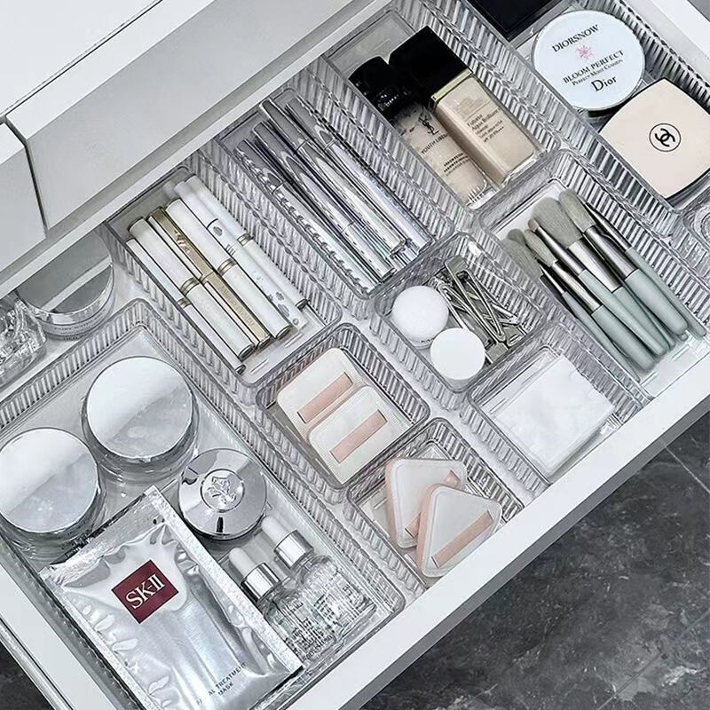 デスクトップ引き出し収納ボックス直角デスクキャビネット内蔵文具ボックス長方形プラスチックデスクオーガナイザーボックス|undefined