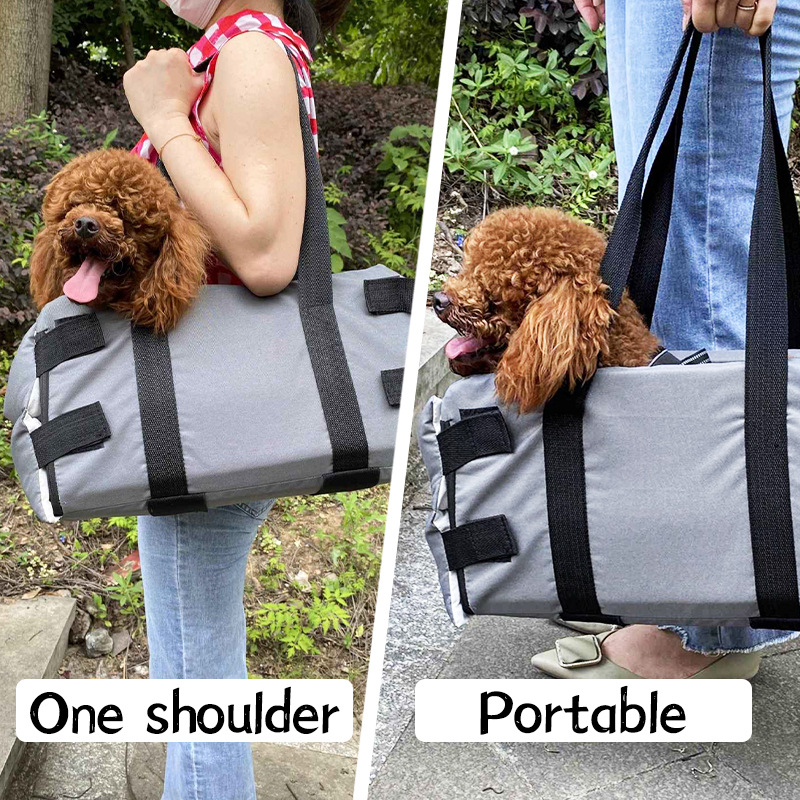 Suministros transfronterizos para mascotas invierno nueva consola central apoyabrazos nido coche nido estera perro gato perro fuera mochila entrega