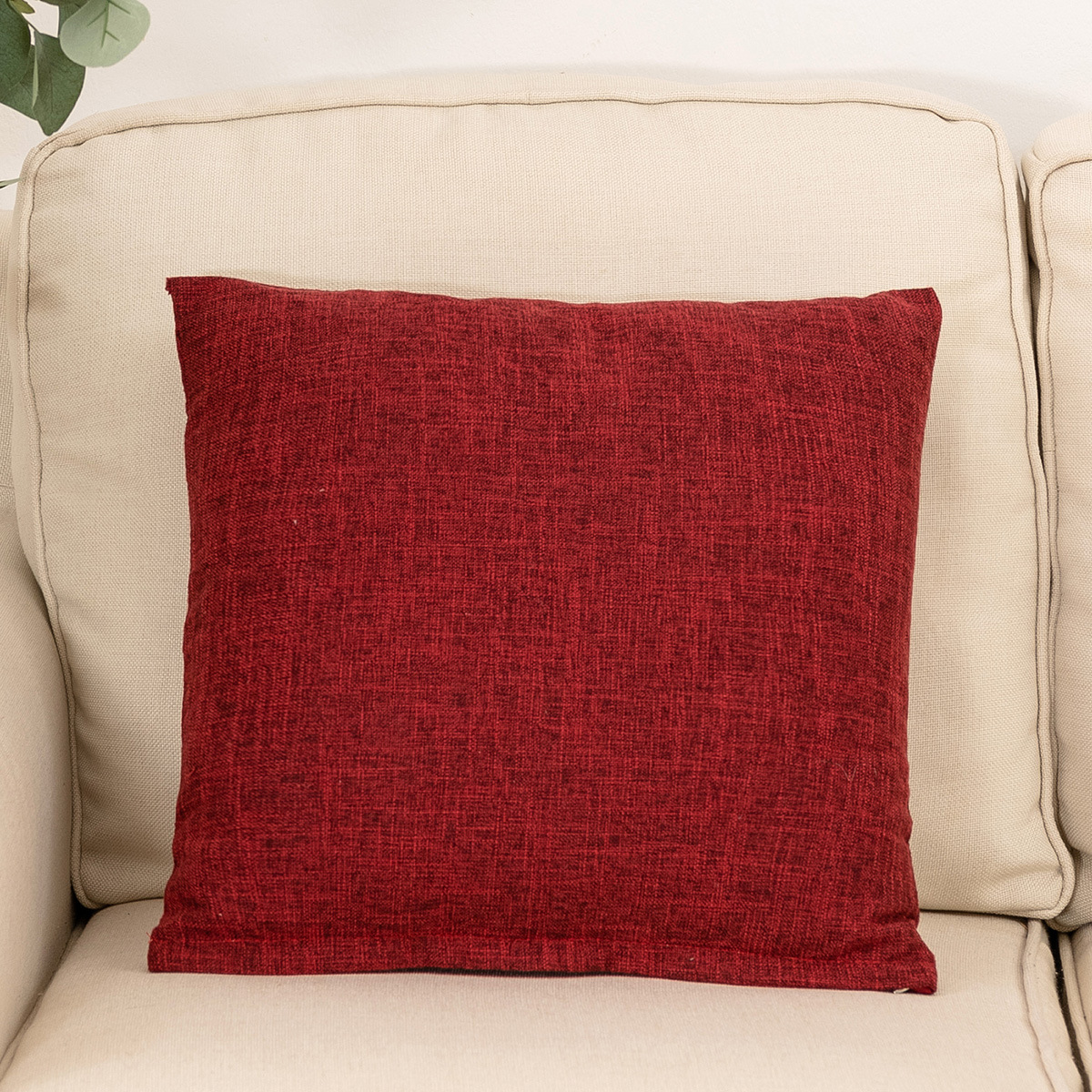 Home textile and household products solid color square cushion cover with pillowcase_voghion.com