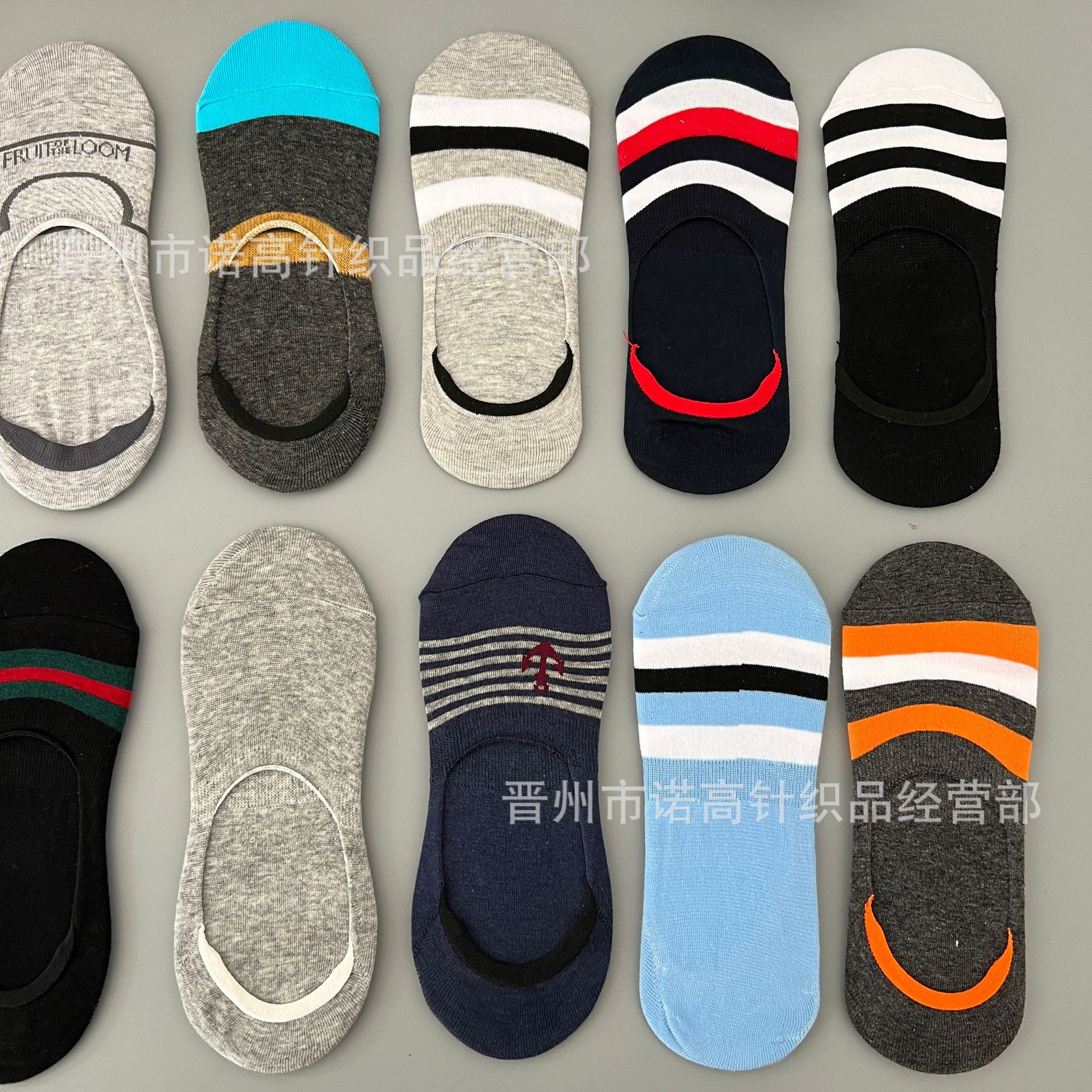 Calcetines invisibles de algodón para hombres y mujeres en stock Calcetines antideslizantes de silicona multicolor cintura baja boca baja desechables perezosos calcetines de primavera y verano
