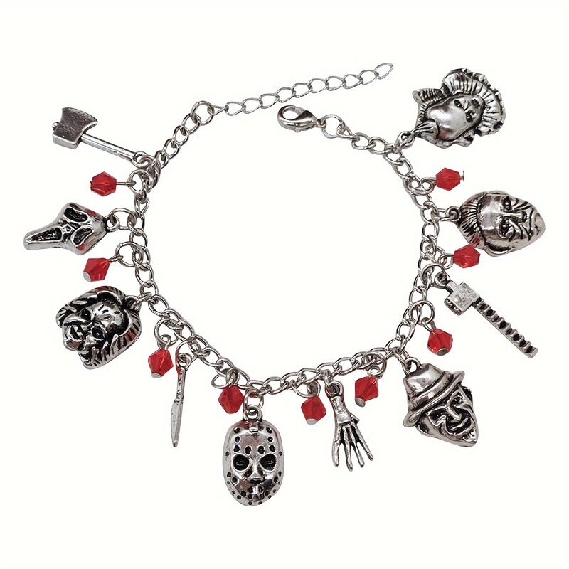 Cross-Aliexpress Halloween Horror Movie Ghost Baby Soul Chuji Bracelet Black Friday Jason Mask Chain Cross-Aliexpress Halloween Horror Movie Ghost Baby Soul Chuji Bracelet Black Friday Jason Mask Chain