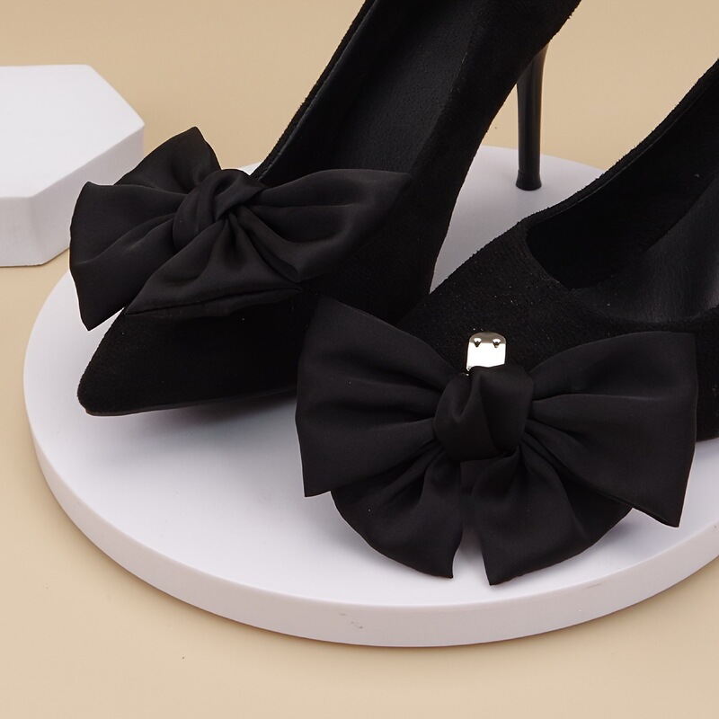 1 Piece Simple and Stylish Ladylike Large Bow Shoe Buckle, Detachable Shoe Clip, Wedding Shoe High Heel Shoe Accessory Buckle 1 Piece Simple and Stylish Ladylike Large Bow Shoe Buckle, Detachable Shoe Clip, Wedding Shoe High Heel Shoe Accessory Buckle