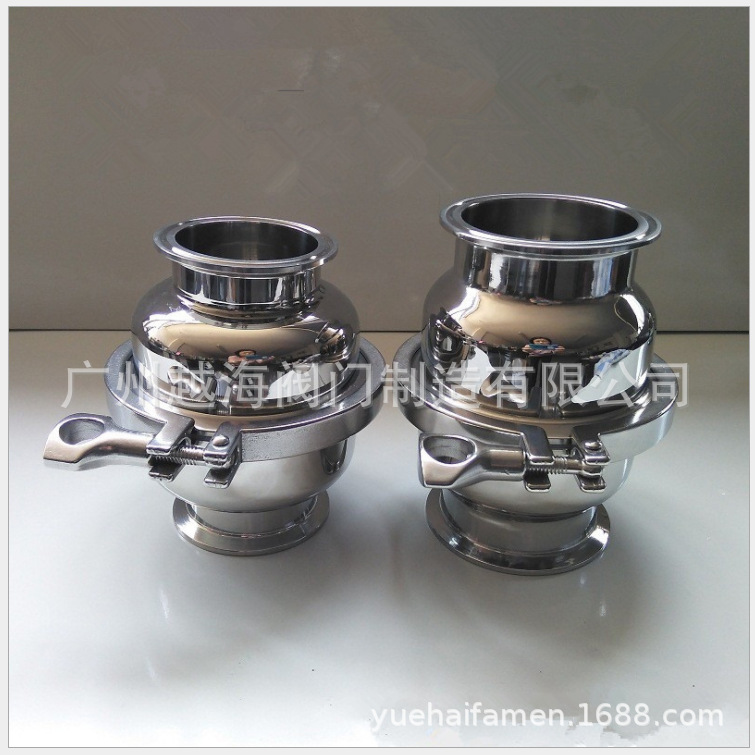 卫生级快装呼吸器 不锈钢抛光呼吸阀 不锈钢铸钢防爆阻火呼吸