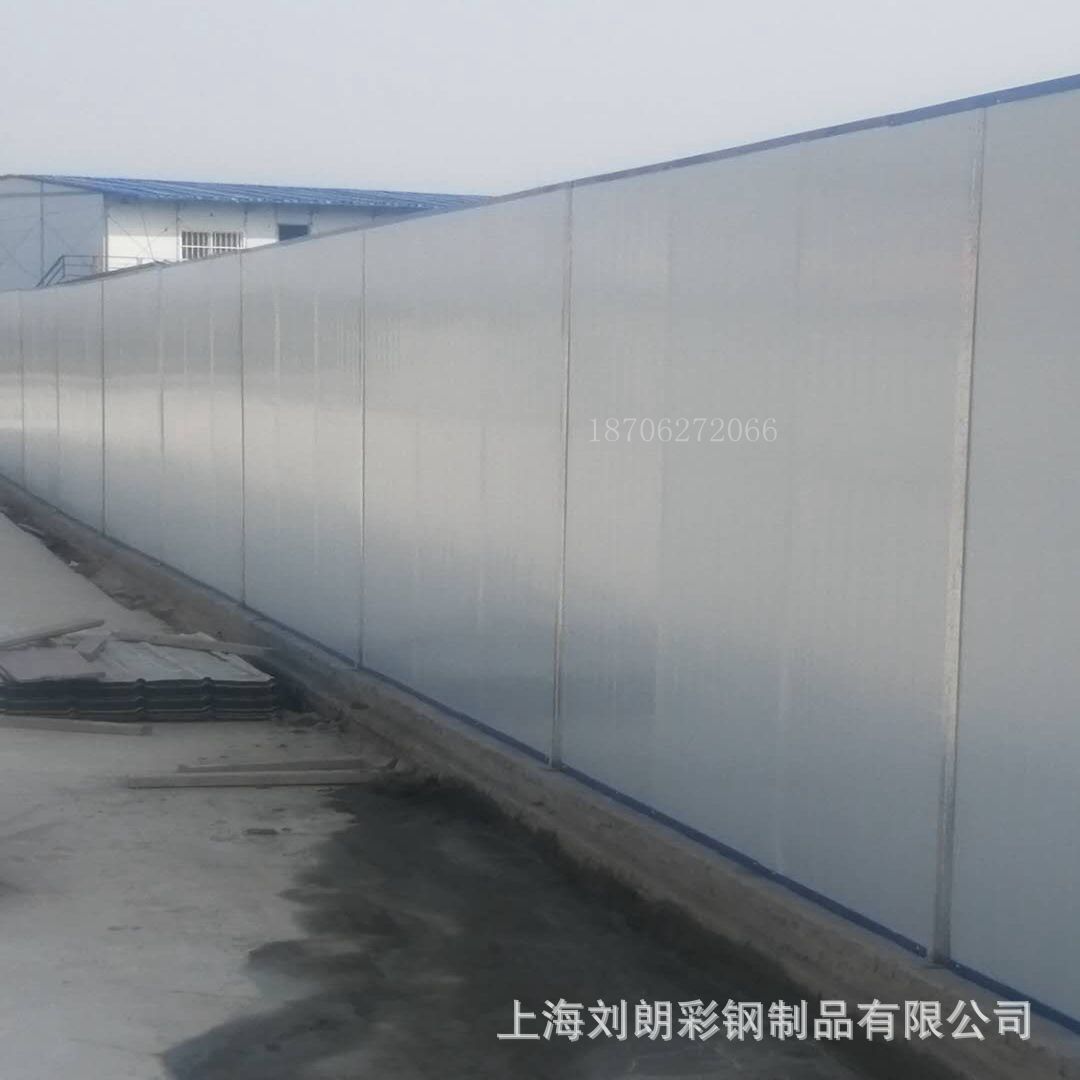 [施工围挡]公司设计承建上海市政围挡，彩钢板围墙，彩钢瓦围挡