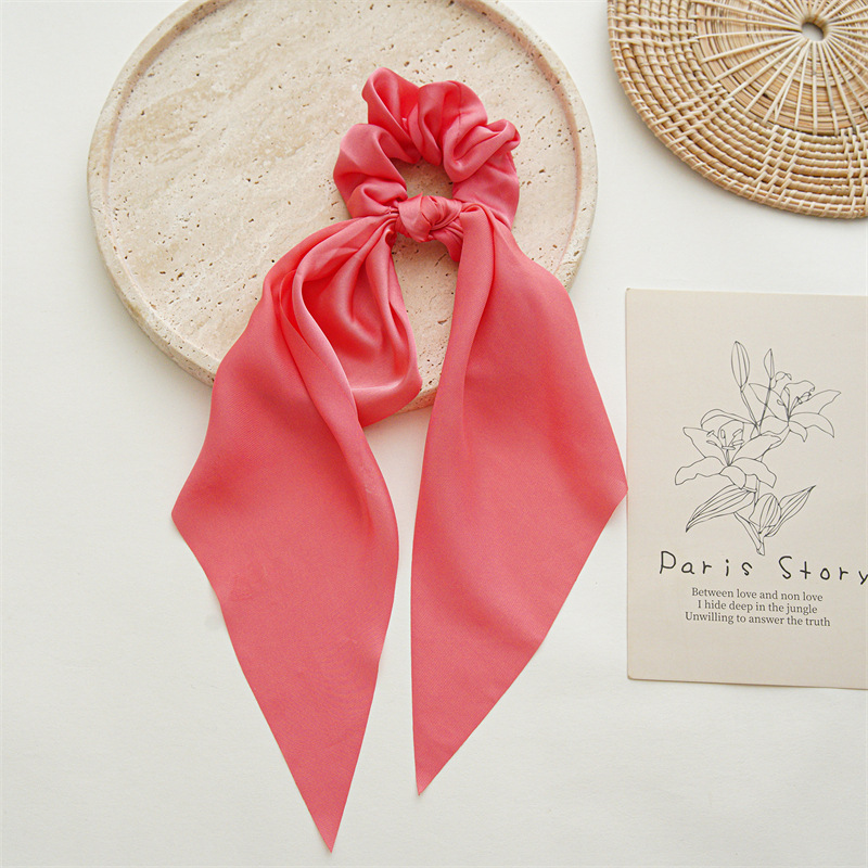 Lady Solid Color Cloth Handmade Hair Tie display picture 2