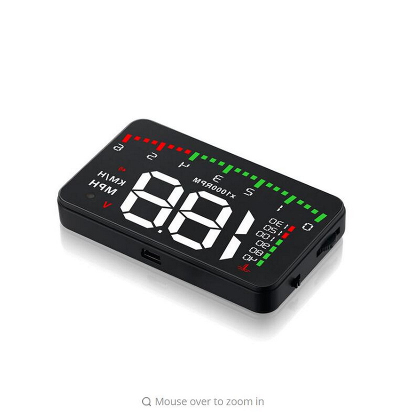 Hud Car Head-Up Display Displays Speed, Rpm, Water Temperature, and Voltage with 4 Practical Functions A900 Cross-Border