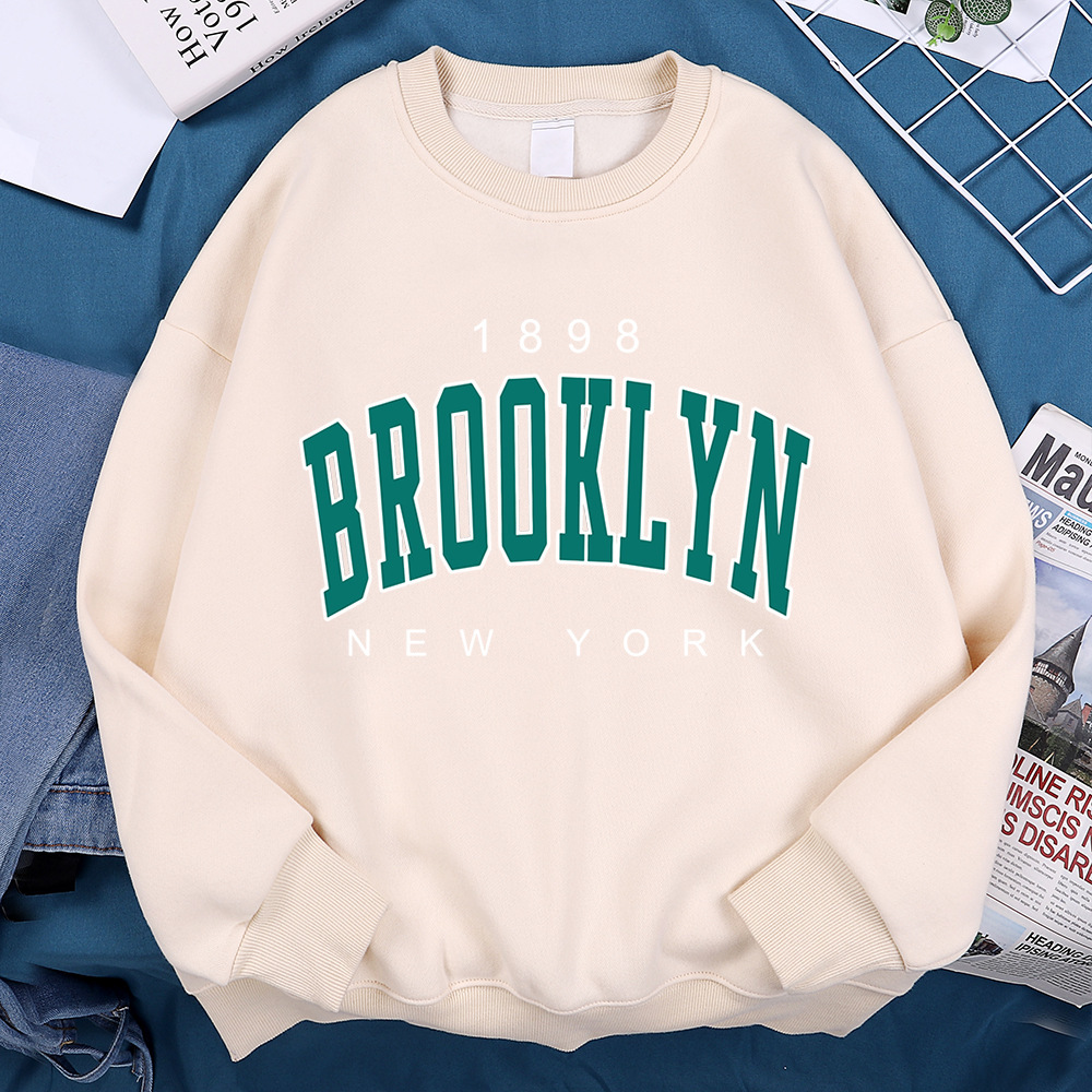 1898 Brooklyn New York Printing Clothes Man Pullover Fleece