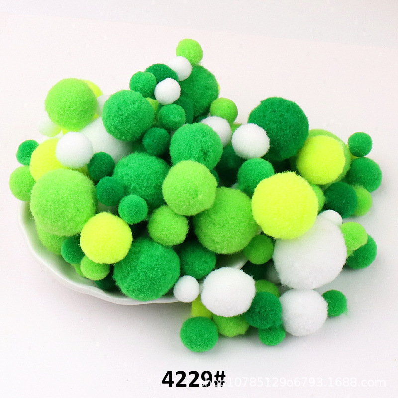 现货供应高弹毛球 彩色大小涤纶毛绒球diy配件手工玩具毛毛球|undefined