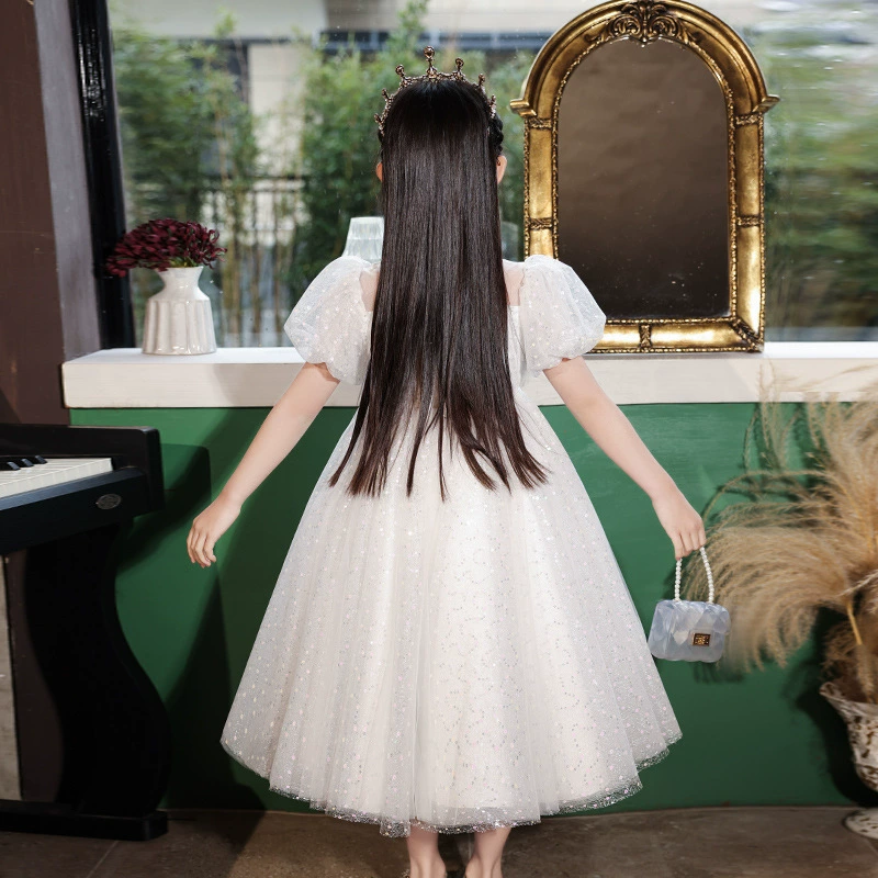 Summer small princess costume, wedding dress, elite piano, tutu skirt