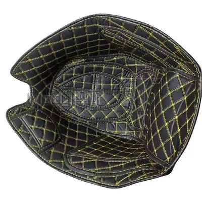 Suitable for Sanyang Adxtg400 Bucket Seat Bucket Pad Saber-Toothed Tiger Lining Protective Pad Lining Pad Storage Modification Accessories (Motorcycle cushion) - black-gold-thread