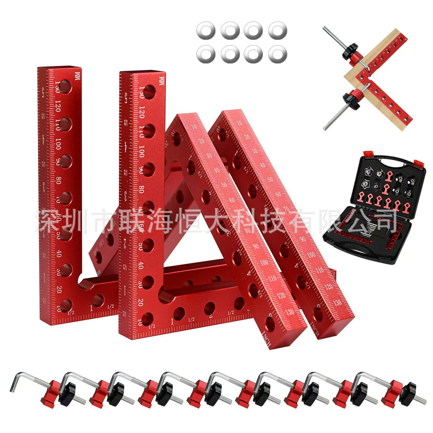 Большое количество в наличии: столярные угловые зажимы 90° ° Угловой зажим 90 градусов ° Металлическая квадратная линейка, столярный зажим, хит продаж на международном рынке