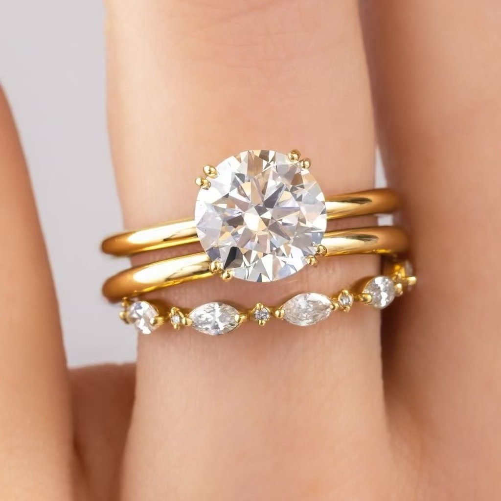 13g Weight Rings Classification 11, 5, 6 Ring Size 1 Set Quantity Casual, Street Occasion Alloy Material Geometric Pattern All Seasons Season Women's Gender Plating Design Classic Style Style 1 Set Classic Style Geometric Alloy Plating Women's Rings 31
