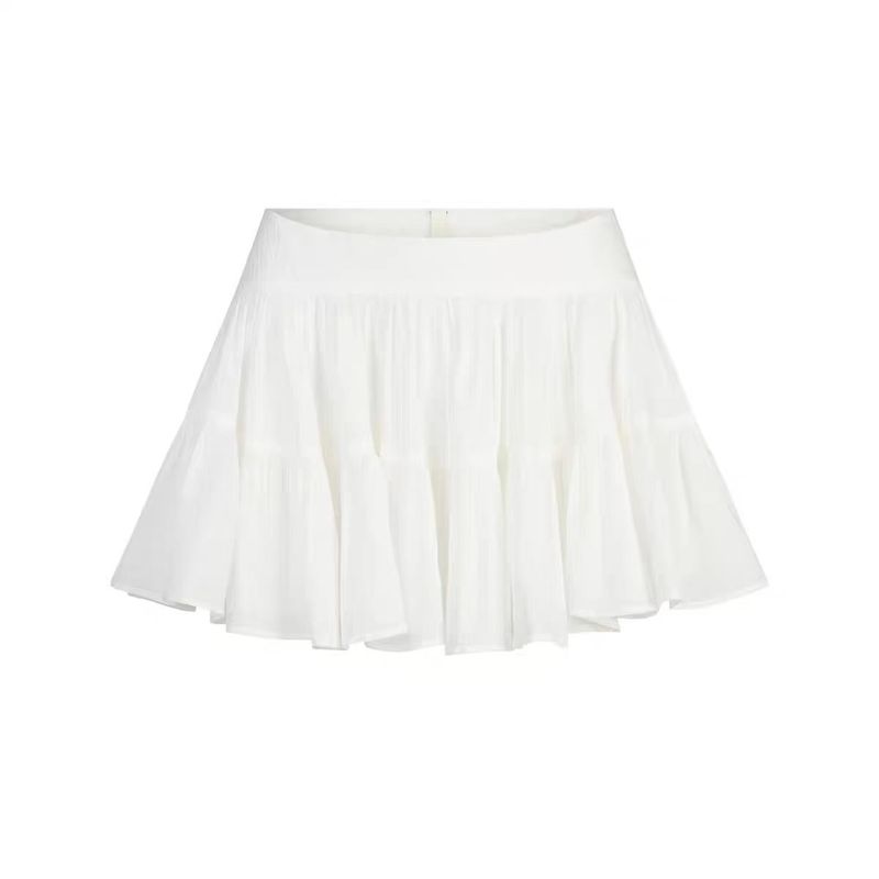 SKIMS カーダシアン同風 COTTON VOILE MINI DRESS 牧歌風コットンミニスカート ショートスカート|undefined