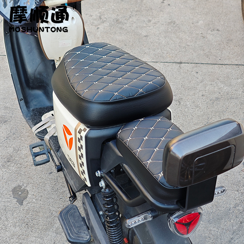 New National Standard Electric Vehicle Seat Cover, Warm and Sun-Protective, Suitable for Yadea, Aima, Tailing, Shenyuan, Xinri Electric Vehicles