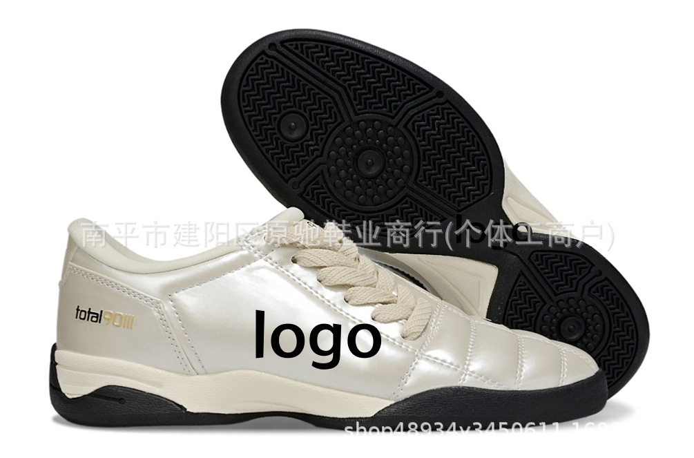 Fábrica de Putian al por mayor T90 serie interior MD fondo plano zapatos de fútbol de fondo bajo entrenamiento césped interior y exterior