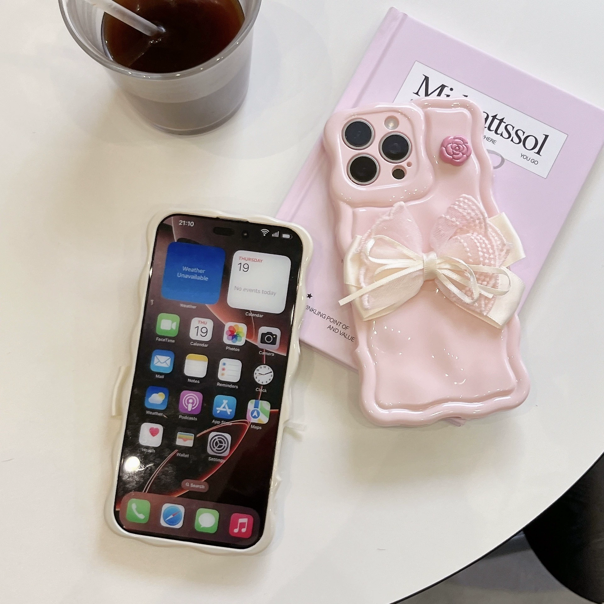 Apple, совместимый iPhone16 Pro с бантом, чехол для телефона, iPhone 17, iphone, 15