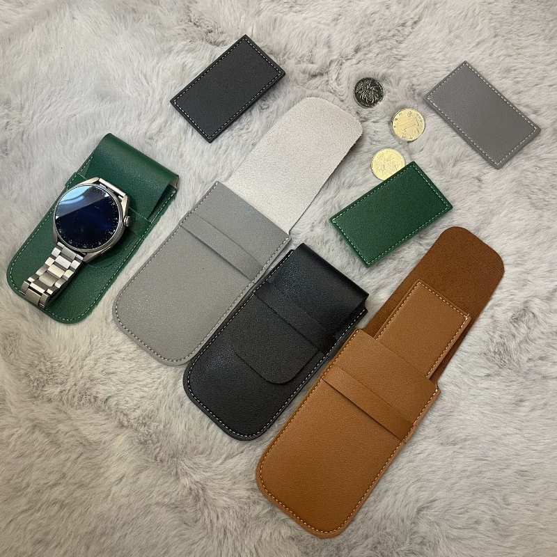 повседневная и элегантная сумка для часов из искусственной кожи, кожаный чехол для хранения часов с откидной крышкой и защитой от царапин, универсальный защитный чехол для кварцевых часов