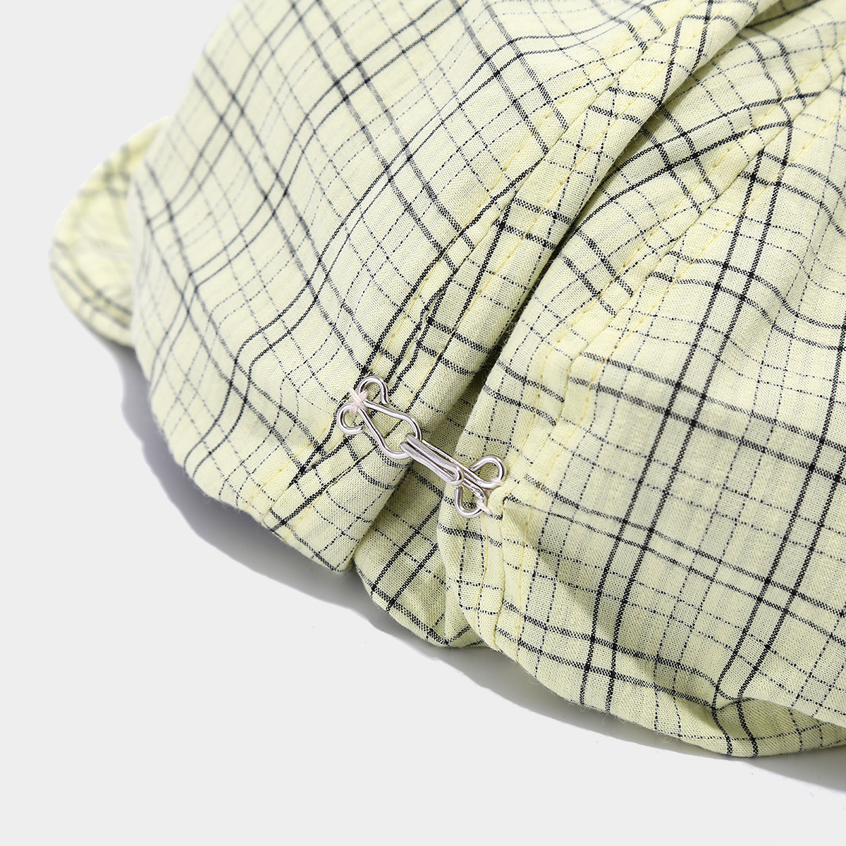 Neue Koreanische Plaid Weiche Baskenmütze Hut frauen Lterary Baumwolle Zeitungsjunge Achteckige Hut – Detail 9