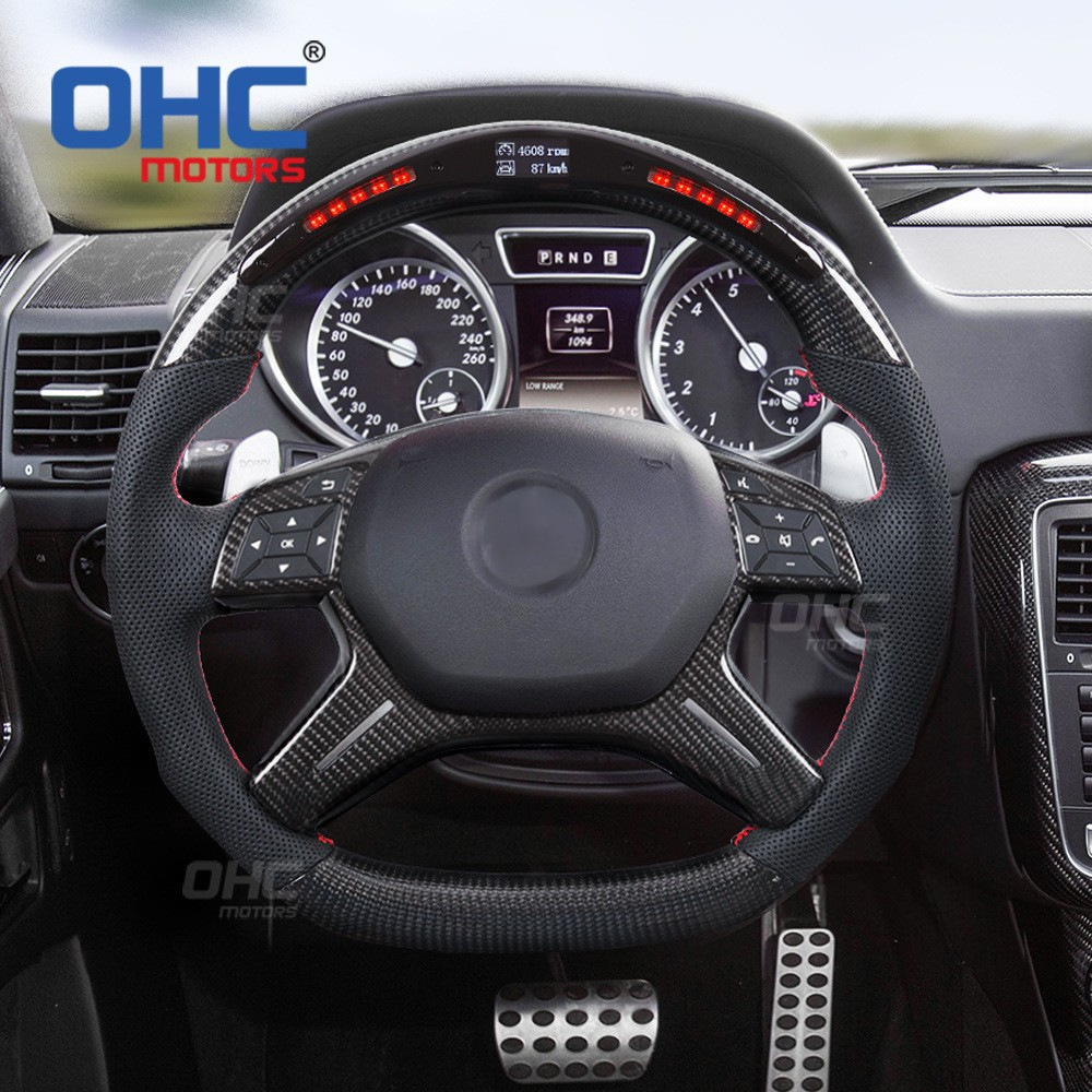 Mercedes-Benz G E GL ML-Class W463 W166 G63 LED uglerod tolali avtomobil ruliga mos keladi.