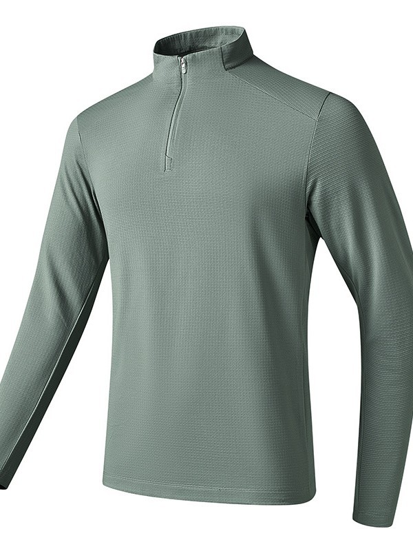 autumn lightweight keep warm quick dry long-sleeve with zipper