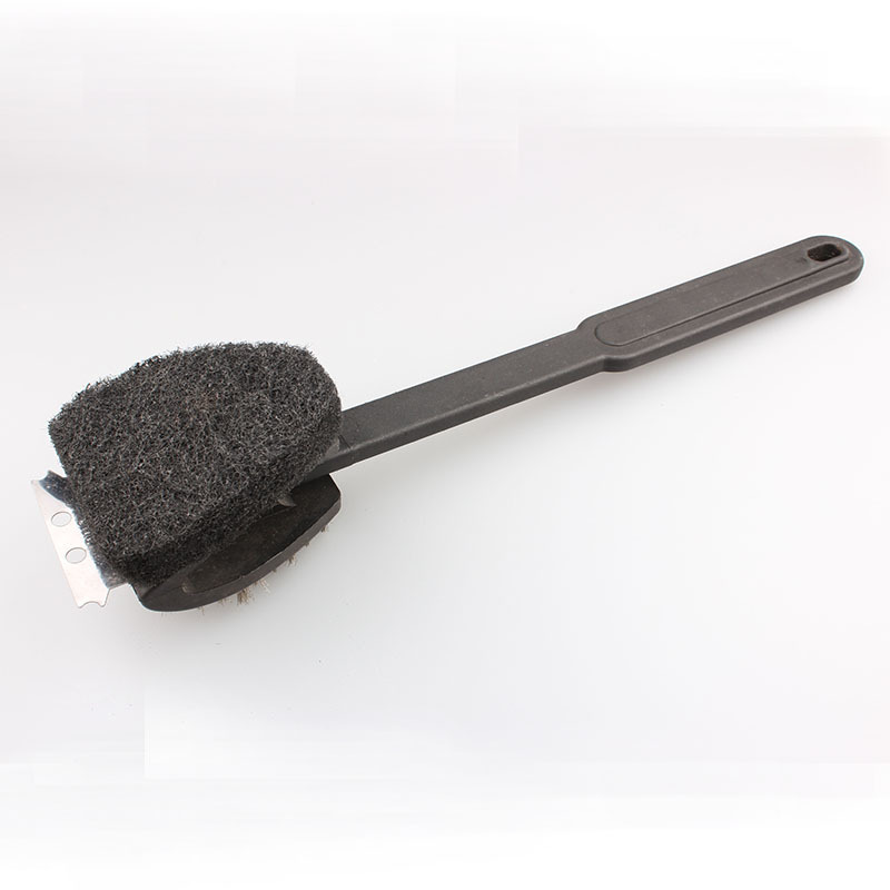 Directo de fábrica de acero inoxidable cepillo de barbacoa parrilla cepillo de barbacoa de doble cara cepillo de limpieza de barbacoa herramienta de Red de barbacoa cepillo