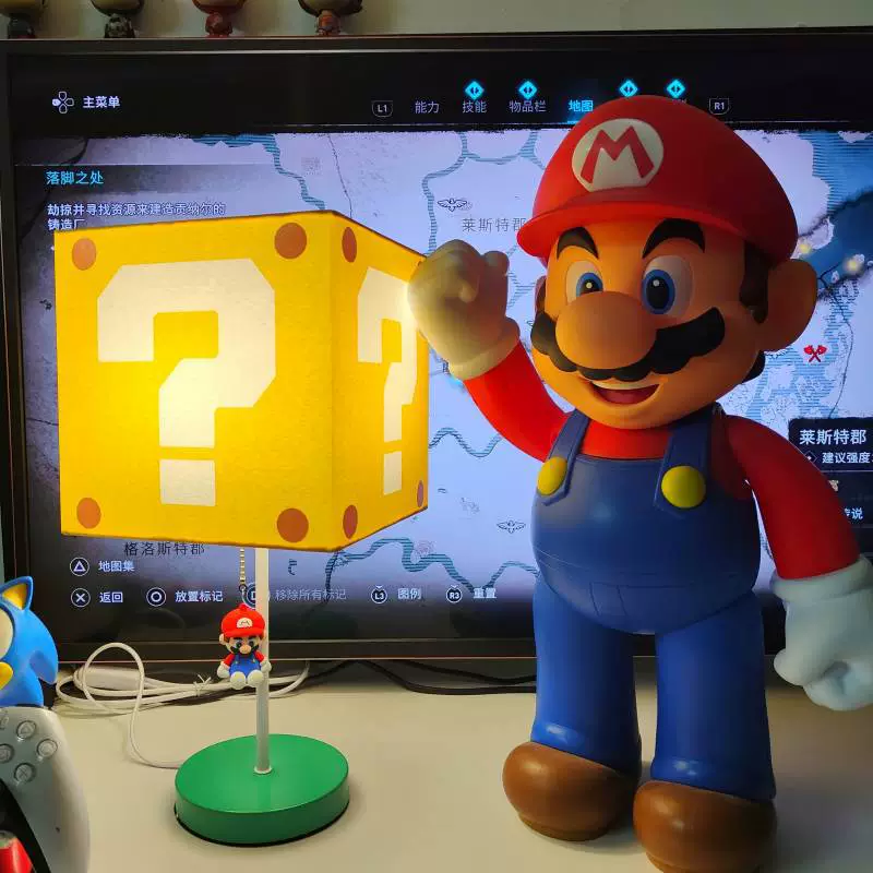 Настольная лампа Mario Taiwan Lantern, ночничок‑игрушка для прикроватной зоны, защита глаз, тёплый/3‑цветной свет