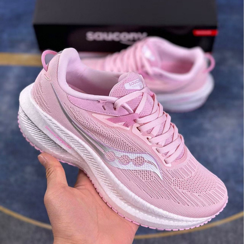 跨境Saucony 索康尼胜利21代马拉松减震耐磨厚底低帮跑步运动鞋22|undefined