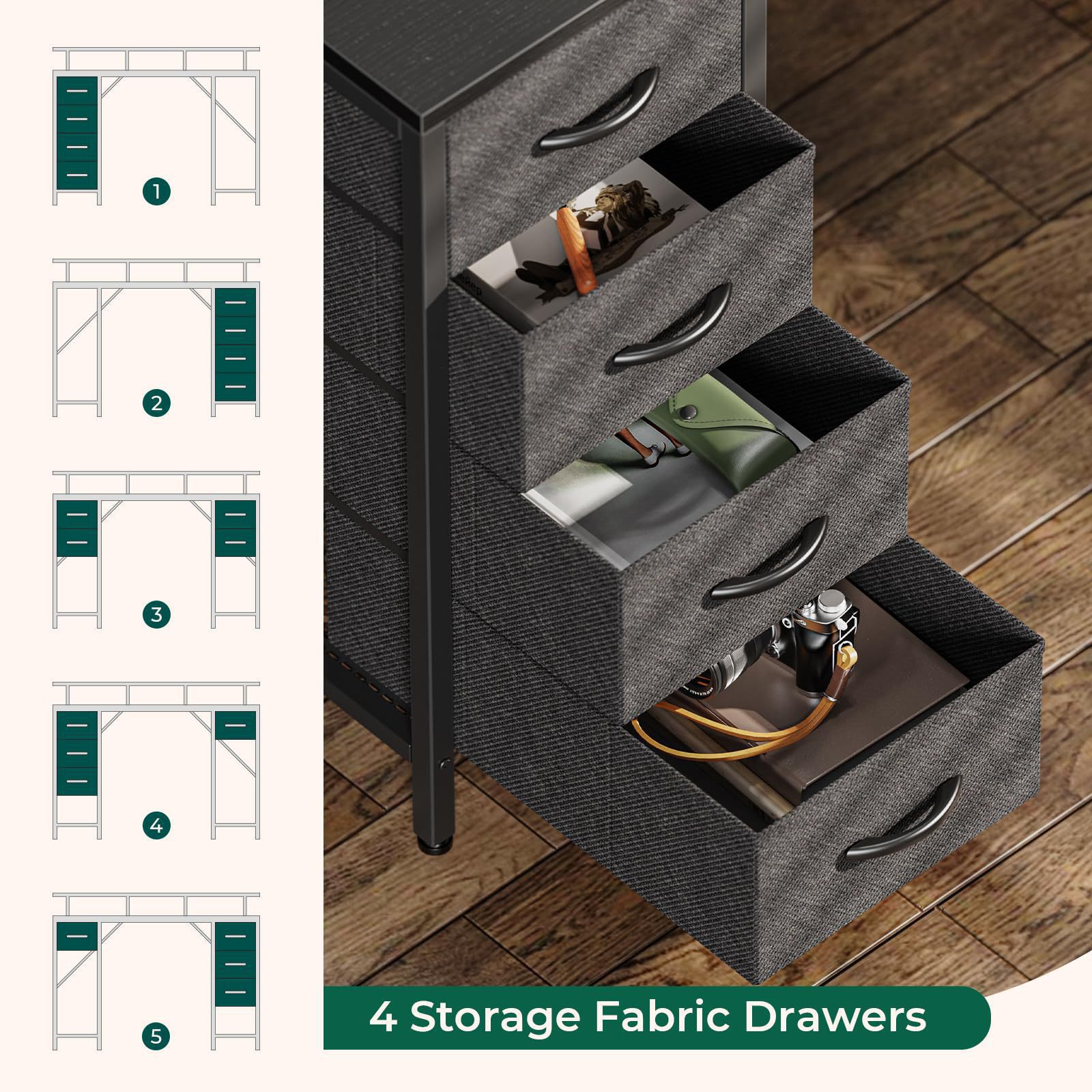 Mesa de computadora moderna y simple Mesa de escritorio Mesa de escritorio con cajón de dormitorio individual Mesa de estudio