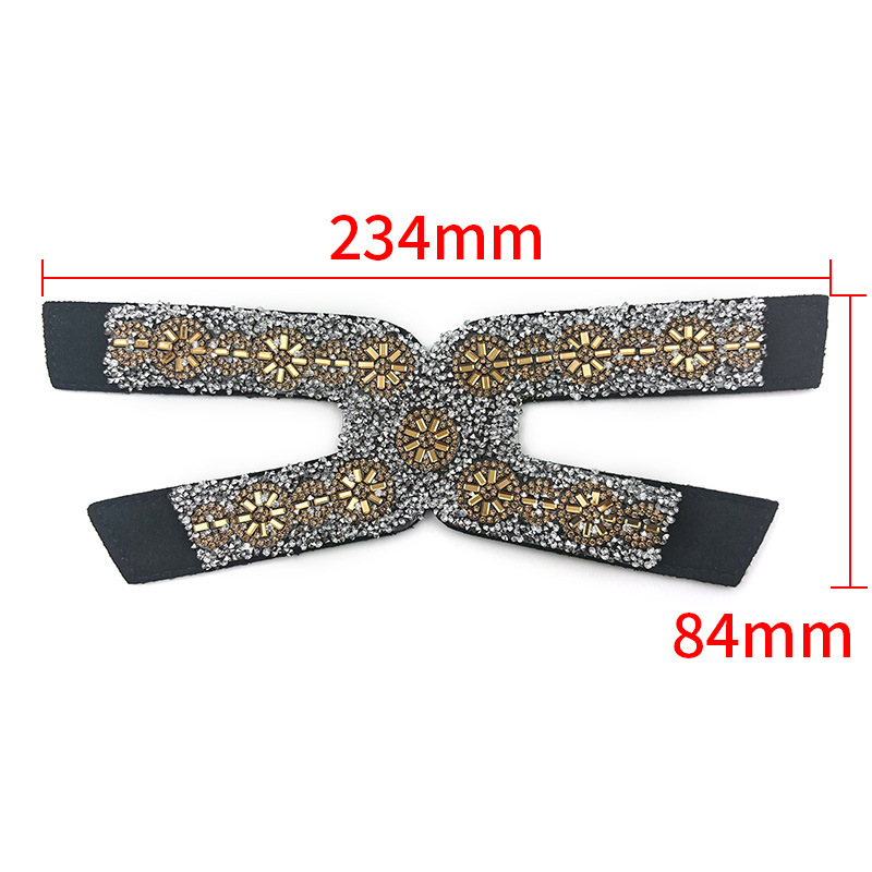 Nuevos accesorios de zapato DIY una sola forma de sandalias de diamante semiacabados zapatillas taladro superior