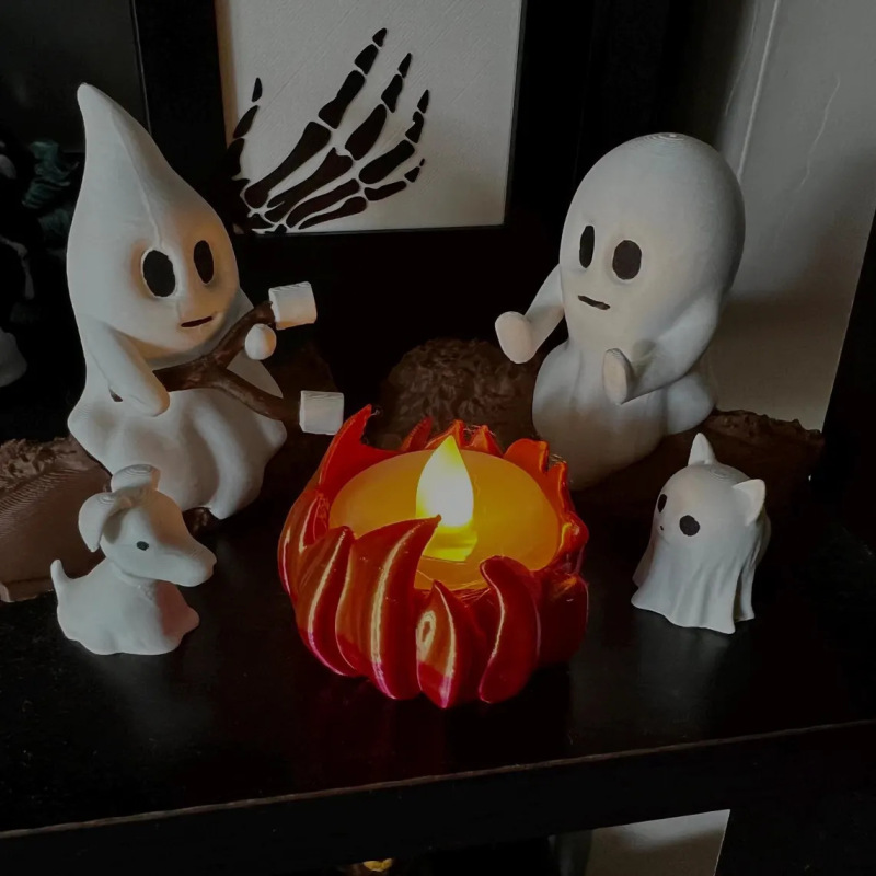 ゴースト キャンプファイヤー ギャザリング ゴースト キャンプファイヤー パーティー 樹脂オーナメント ハロウィン デコレーション|undefined
