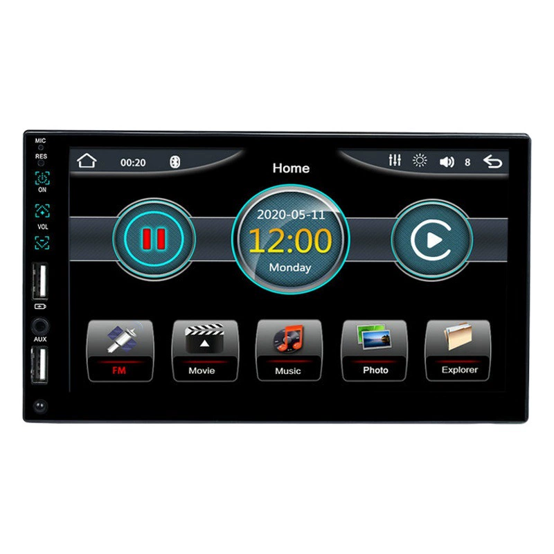 Автомобильный мультимедийный центральный контроллер CarPlay 7-дюймовый MP5 RK-7051C 1Din автомобильный Bluetooth MP5-плеер