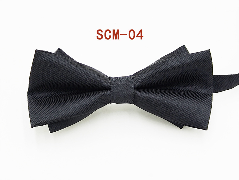 Spot venta al por mayor, pajarita para hombres, ropa formal, moda coreana, novio, padrino, lazo negro sólido