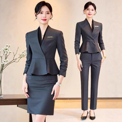 西装套装美容院医美会所酒店前台职业装正装黄金珠宝店工作服装女
