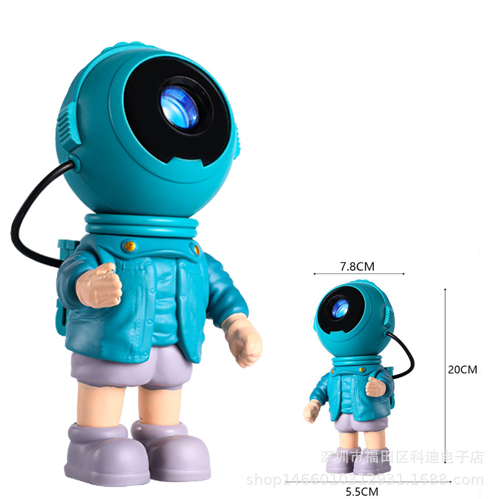 Transfronterizo astronauta cielo estrellado lámpara de proyección película creativa astronauta Galaxy proyector atmósfera luz nocturna