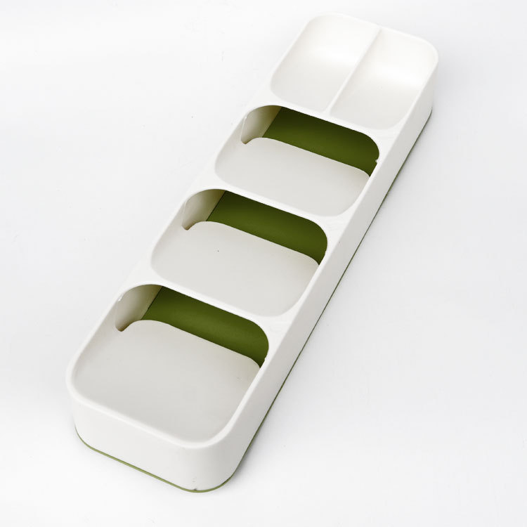 Caja de almacenamiento retráctil para cubiertos, organizador de cucharas, estante de almacenamiento para cocina, caja de varios compartimentos para cajones, fabricante en stock